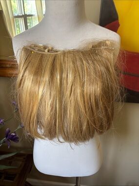 Natural Golden Blonde Clip-In Real hair